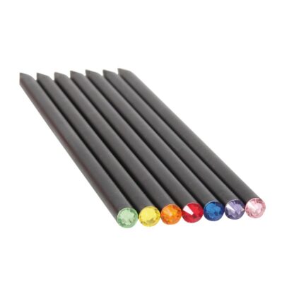 Bleistift schwarz mit Kristall
