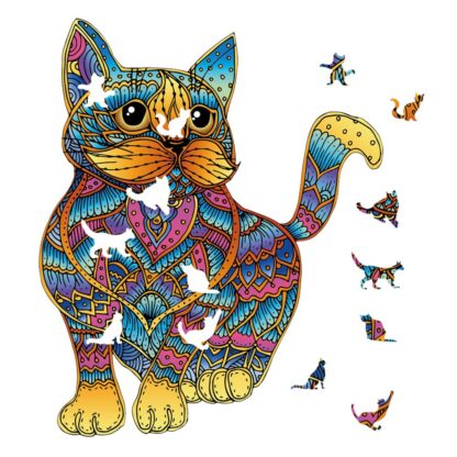 Wooden Puzzle Cat