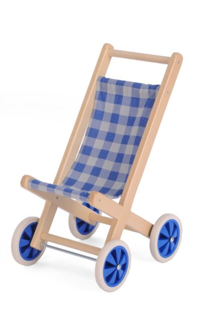 Blauer Puppen-Buggy