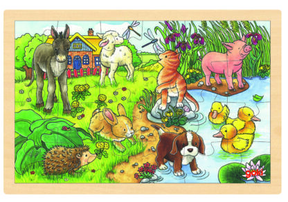 Einlegepuzzle Tierkinder