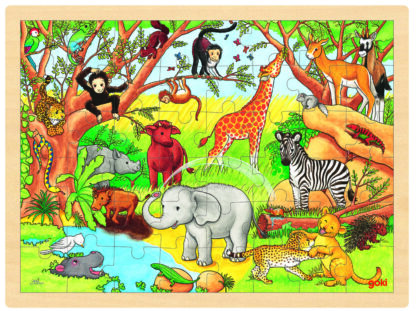 Einlegepuzzle Afrika