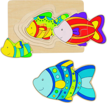 Schichtenpuzzle Fisch