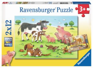 Glückliche Tierfamilien
