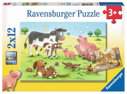 Glückliche Tierfamilien