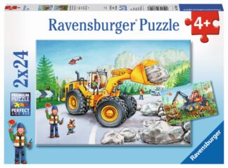 Bagger und Waldtraktor