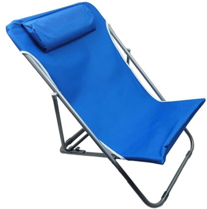Liegestuhl blau