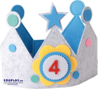 Geburtstagskrone blau