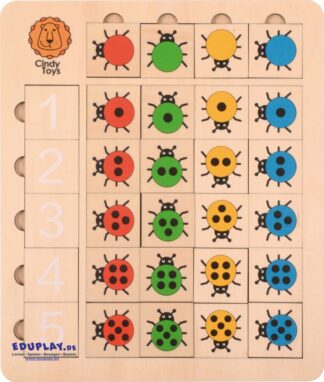 Marienkäfer Zahlenpuzzle