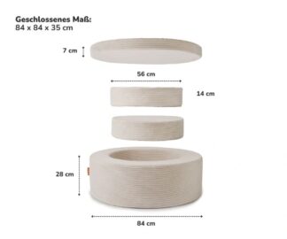 Donut Cord/Koala Grau