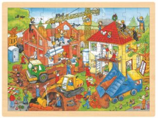 Einlegepuzzle Baustelle