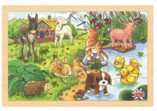 Einlegepuzzle Tierkinder