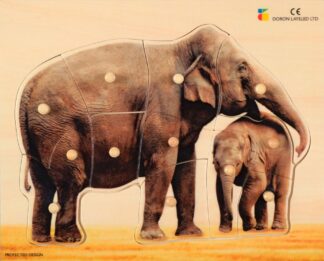 Holz-Puzzle Elefant