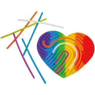 Streifen-Fidget Herz